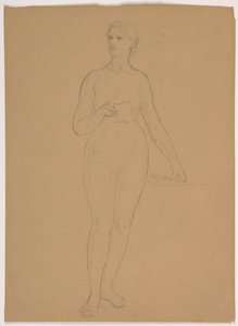 Nudo femminile in piedi da Daniel Huntington