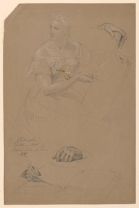Studio di Donna per "Filosofia e Arte Cristiana" da Daniel Huntington