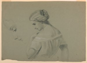 Studio di una Donna di Profilo da Daniel Huntington