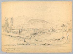 Verso il guado a North Conway, per strada a Jackson, New Hampshire