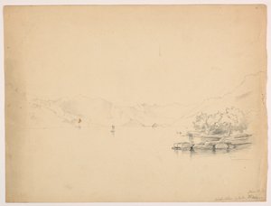 Riva occidentale del lago di Brienz, Svizzera da Daniel Huntington