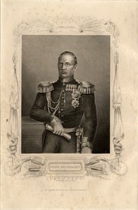 Ritratto del Principe Mikhail Dmitrievich Gorchakov 1795-1861, 1856 da Daniel John Pound