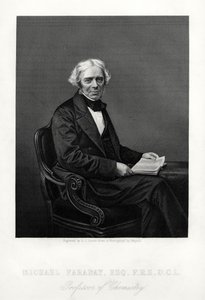 Michael Faraday, scienziato britannico, c1880 da Daniel John Pound
