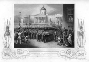 La partenza delle Guardie Granatieri, Trafalgar Square, Londra, 1854 1857