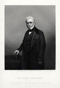 Thomas Babington Macaulay, poeta, storico e politico whig britannico, c1880
