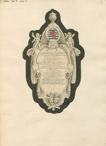 Memoriale di Francis Stratford dalla Chiesa di Acton da Daniel Lysons