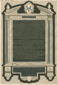 Memoriale di John Peryn dalla Chiesa di Acton