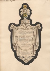 Memoriale di Thomas Fitch, Mrs. Martha Fitch, Mrs. Martha Webb, Mrs. Judith Hawkes e Katherine Webb dalla chiesa di Teddington da Daniel Lysons