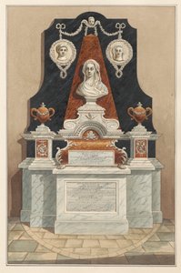 Memoriale ad Ann Tolson anche a Caleb Cotesworth e Susannah, sua Moglie dalla Chiesa di Isleworth da Daniel Lysons