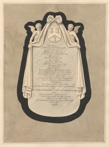 Memoriale a Carous Scarburgh dalla Chiesa di Cranford da Daniel Lysons