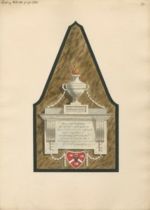 Memoriale a Dame Ann Edwards e Sir Thomas Edwards dalla chiesa di Ealing da Daniel Lysons