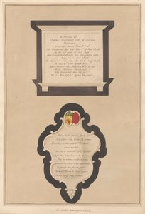 Memoriale a Gideon e Frances Guichenet e alla loro figlia Sarah anche a Silvester Cote da Daniel Lysons