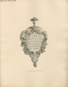 Memoriale a John Watt dalla Chiesa di Enfield da Daniel Lysons