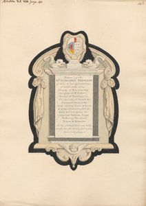 Memoriale a Mrs. Trevelyan dalla chiesa di Heston da Daniel Lysons