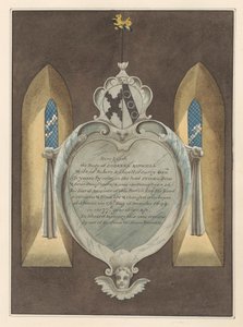 Memoriale a Susannah Kidwell dalla Chiesa di Norwood da Daniel Lysons