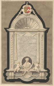 Memoriale a William Smith dalla chiesa di Cranford da Daniel Lysons