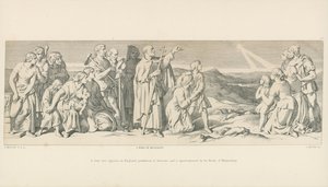 Una stella infuocata appare in Inghilterra, presagio di disastro, e viene apostrofata dal Monaco di Malmesbury da Daniel Maclise