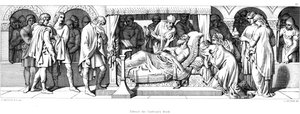 Morte di Edoardo il Confessore, 1042 1866 da Daniel Maclise