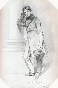 Ritratto di Thomas Carlyle, storico e filosofo, c1830 da Daniel Maclise