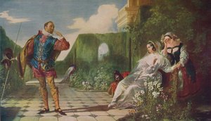 Scena da La dodicesima notte Malvolio e la Contessa, c1840, c1915 da Daniel Maclise