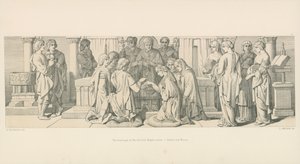 Il Matrimonio di Harold con Aldyth, Sorella di Edwin e Morcar da Daniel Maclise