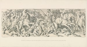 I Normanni, in ritirata, vengono fermati e girati da Guglielmo, che scopre il suo volto per contrastare la voce della sua caduta da Daniel Maclise