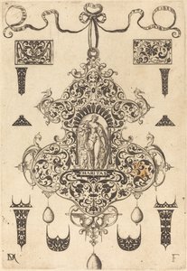 Grande pendente, Carità al centro da Daniel Mignot