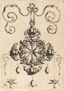 Grande pendente a forma di ruota da Daniel Mignot