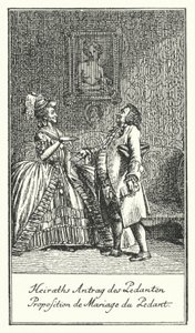 Proposta di matrimonio del pedante