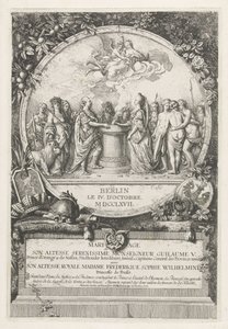 Allegoria del matrimonio di Guglielmo V e Guglielmina di Prussia, 1767