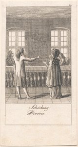 Motivi per il matrimonio e le loro conseguenze. Bl. 10 da Daniel Nikolaus Chodowiecki