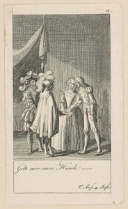 Tavola 12 per "La tempesta" di Shakespeare da Daniel Nikolaus Chodowiecki