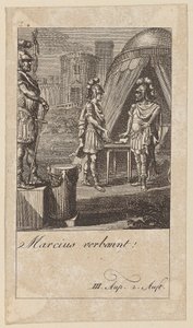 Foglio 5 per il "Coriolano" di Shakespeare da Daniel Nikolaus Chodowiecki