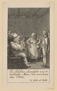 Foglio 5 per il "Re Enrico IV" di Shakespeare da Daniel Nikolaus Chodowiecki