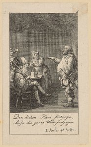 Tavola 6 per il "Re Enrico IV" di Shakespeare da Daniel Nikolaus Chodowiecki