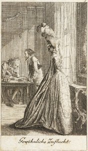 Illustrazione per «La vita di una giovane donna maleducata» da Daniel Nikolaus Chodowiecki