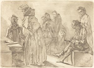 Festa con sei signore e l