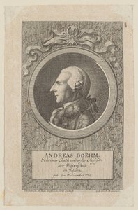 Ritratto di Andreas Boehm da Daniel Nikolaus Chodowiecki