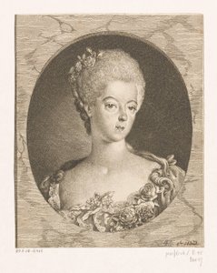 Ritratto di Wilhelmina di Prussia da Daniel Nikolaus Chodowiecki