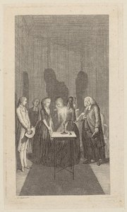 Incisione per il frontespizio di “Carl von Carlsberg” di Salzmann, seconda parte da Daniel Nikolaus Chodowiecki