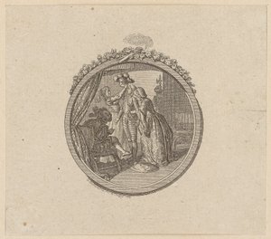 Vignetta del titolo per il romanzo cavalleresco «Palmerin von Oliva» da Daniel Nikolaus Chodowiecki