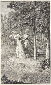 Frontespizio per la "Rivista mensile per signore di Lipsia del 1794" da Daniel Nikolaus Chodowiecki