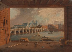 Una vista del ponte di Westminster