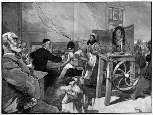 Elettroterapia alla Salpetriere: diagnosi del Dr. Vigouroux nel 1887 da Daniel Urrabieta Vierge
