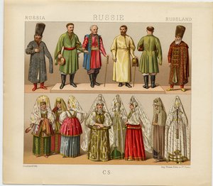 Abito russo, 1880 da Daniel Urrabieta Vierge
