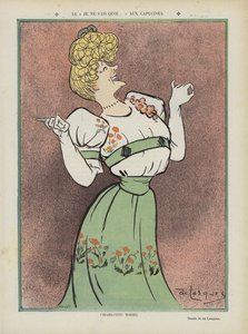 Charlotte Wiehe, attrice danese. Illustrazione per Le Rire