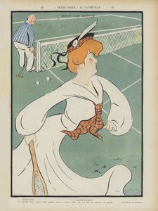 Marthe Régnier, attrice francese. Illustrazione per Le Rire