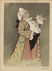 Maurice de Feraudy, cantautore e attore francese. Illustrazione per Le Rire