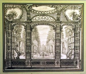 Studio per un murale decorativo da Daniel the Younger Marot