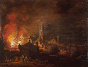 Incendio di Anversa da Daniel van Heil